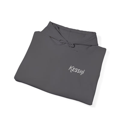 Embroidered Kesshi Logo Hoodie Dark | 'K' Wrist Accent | Sweatshirt