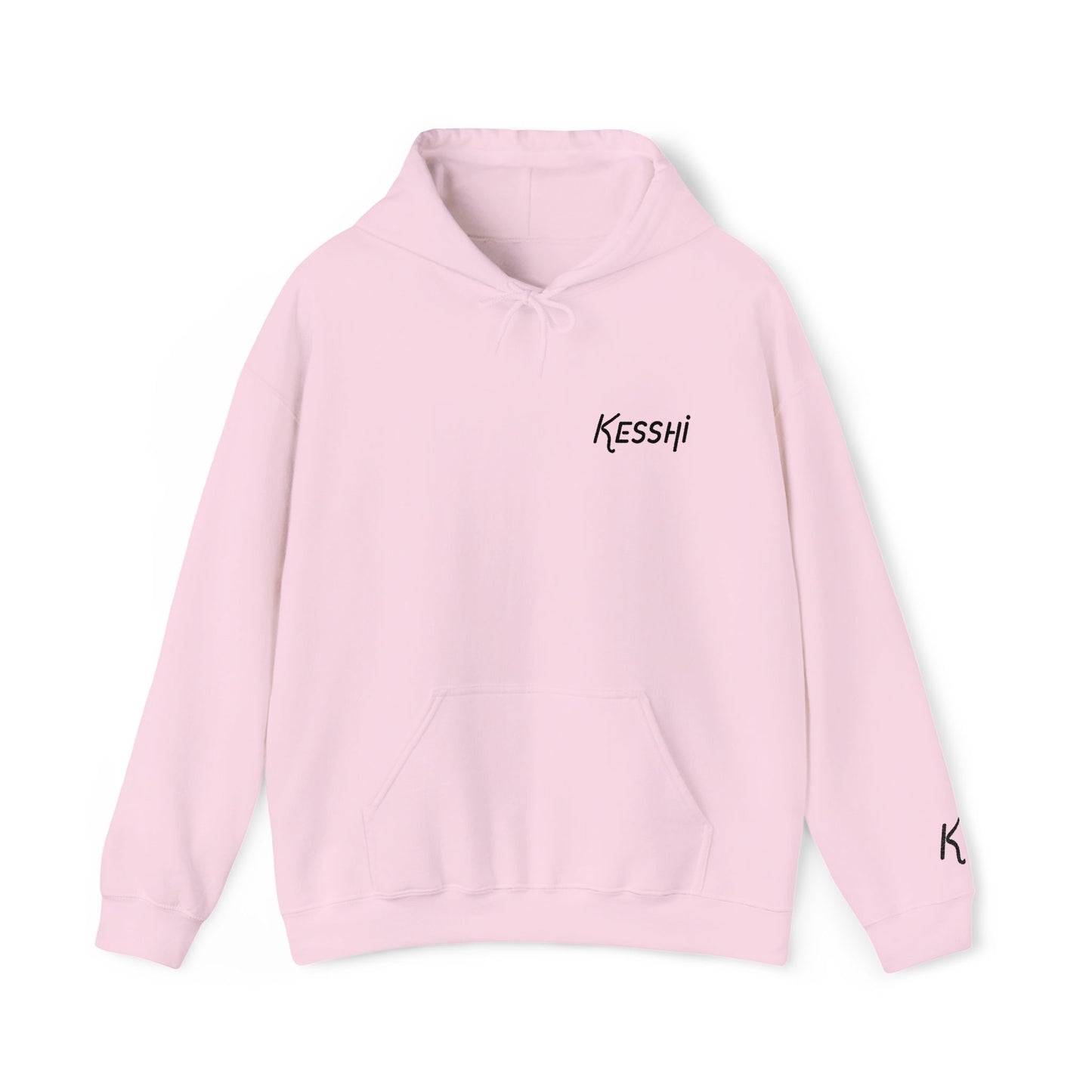 Embroidered Kesshi Logo Hoodie Light | 'K' Wrist Accent | Sweatshirt