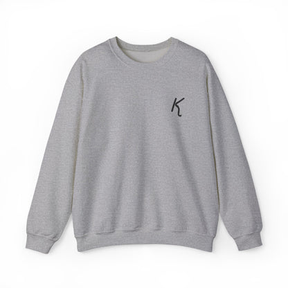 Logomark Crewneck Sweatshirt Light | Minimal Embroidered K