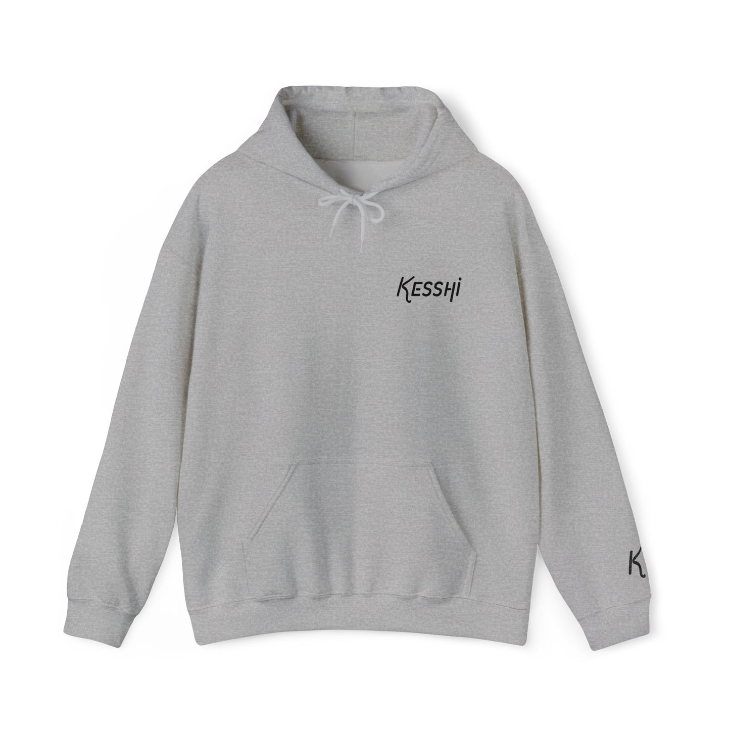 Embroidered Kesshi Logo Hoodie Light | 'K' Wrist Accent | Sweatshirt