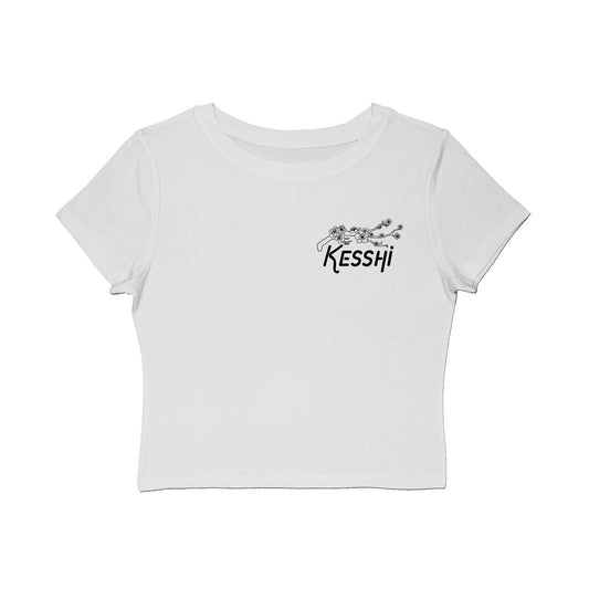 Kesshi Cherry Blossom Logo | Cherry Blossom Graphic Woman's Baby Tee