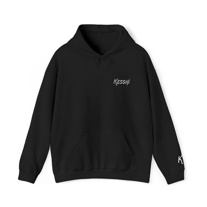 Embroidered Kesshi Logo Hoodie Dark | 'K' Wrist Accent | Sweatshirt