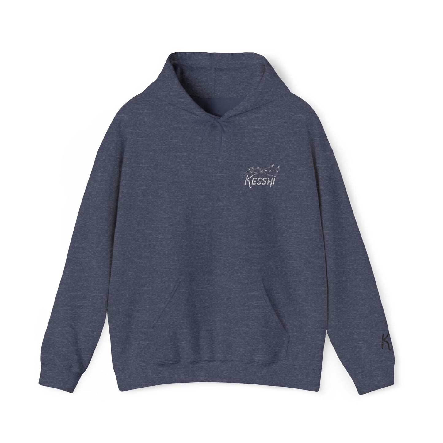 Kesshi Cherry Blossom Embroidered Hoodie Dark | 'K' Wrist Accent | Sweatshirt
