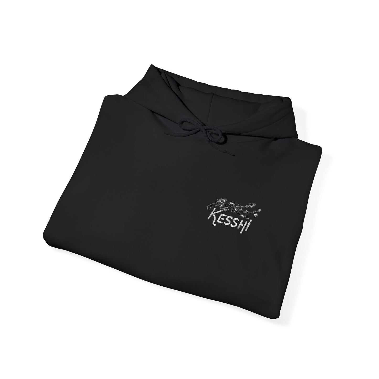 Kesshi Cherry Blossom Embroidered Hoodie Dark | 'K' Wrist Accent | Sweatshirt