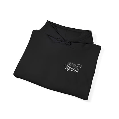 Kesshi Cherry Blossom Embroidered Hoodie Dark | 'K' Wrist Accent | Sweatshirt