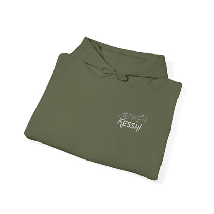 Kesshi Cherry Blossom Embroidered Hoodie Dark | 'K' Wrist Accent | Sweatshirt